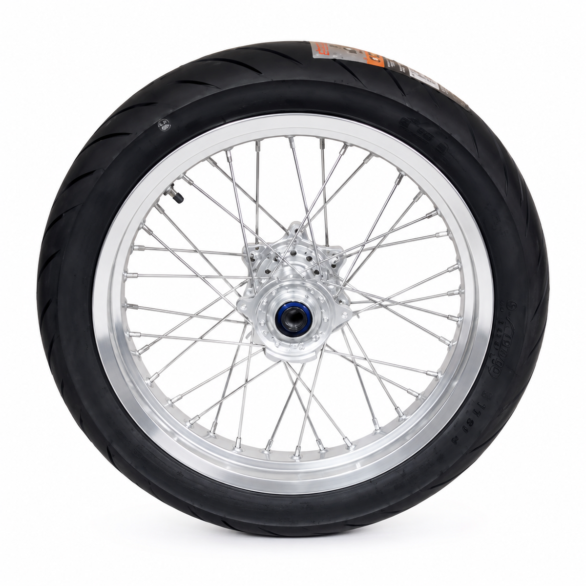 Ultra Bee Supermoto Wheelset (17in) Chrome/Black 79mods
