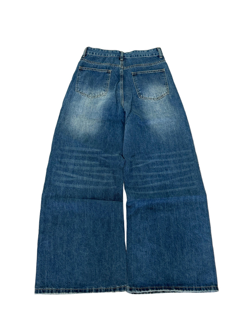 FORGED Washed Blue Baggy Jeans Forged Racing