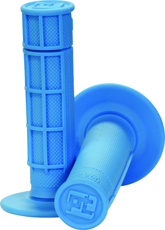 ProTaper 1/2 Waffle Grips - Neon Blue Bill's Exhausts