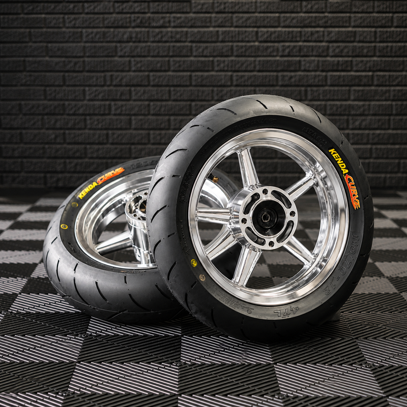 12 in Supermoto Wheelset kit for Tuttio/yozma/heybike Fxt polishing