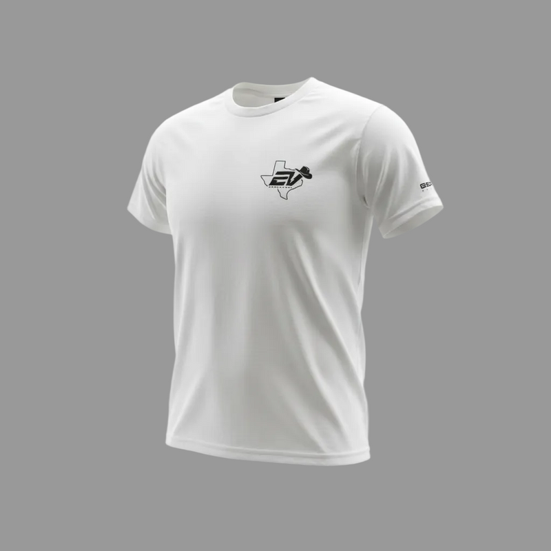 EV Warehouse T-Shirt | “Howdy” - White EV Warehouse