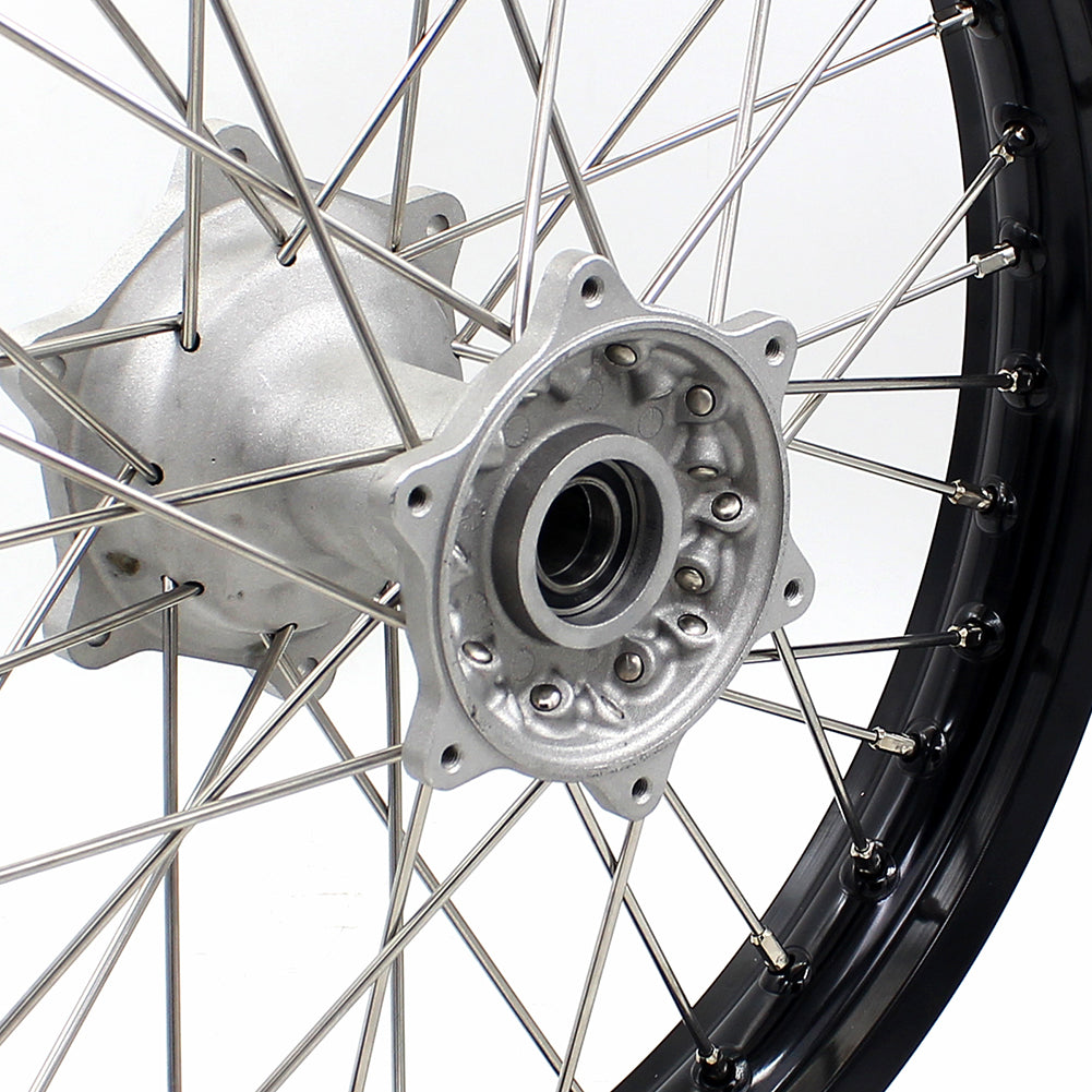 KKE 19*2.15 Cast Rear Wheel Rim For Yamaha YZ125 YZ250 YZ250F YZ450F Silver KKE Racing