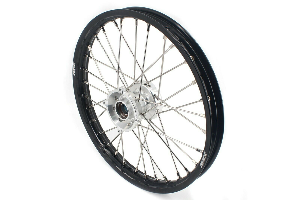 KKE 17"*1.4/14"*1.6 Kids Small Spoked Wheels GLM Rims For KTM SX85 2021-2024 Silver Hub KKE Racing