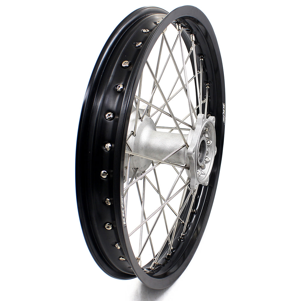 KKE 19*2.15 Cast Rear Wheel Rim For Yamaha YZ125 YZ250 YZ250F YZ450F Silver KKE Racing