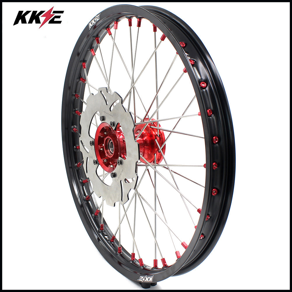 KKE 21 Inch Casting Front Wheel Rim for HONDA XR400R 1996-2004 Red Disc KKE Racing