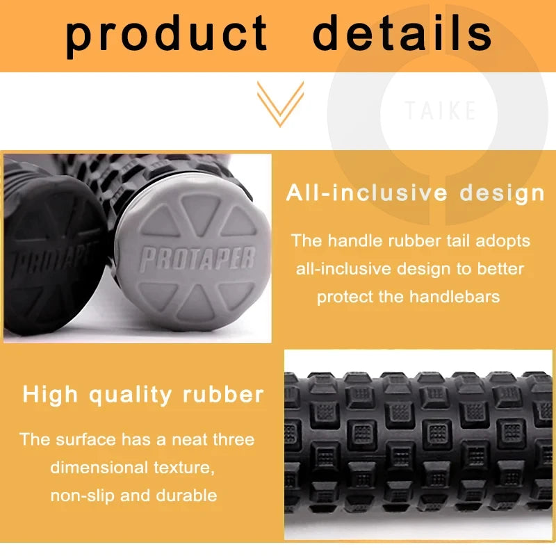 7/8" (22mm) Motorcycle Handlebar Grips – Soft Rubber Pillow Top Dirt Bike Grips for MX, Motocross, Enduro & Off-Road Motorcycles Emoto Supply
