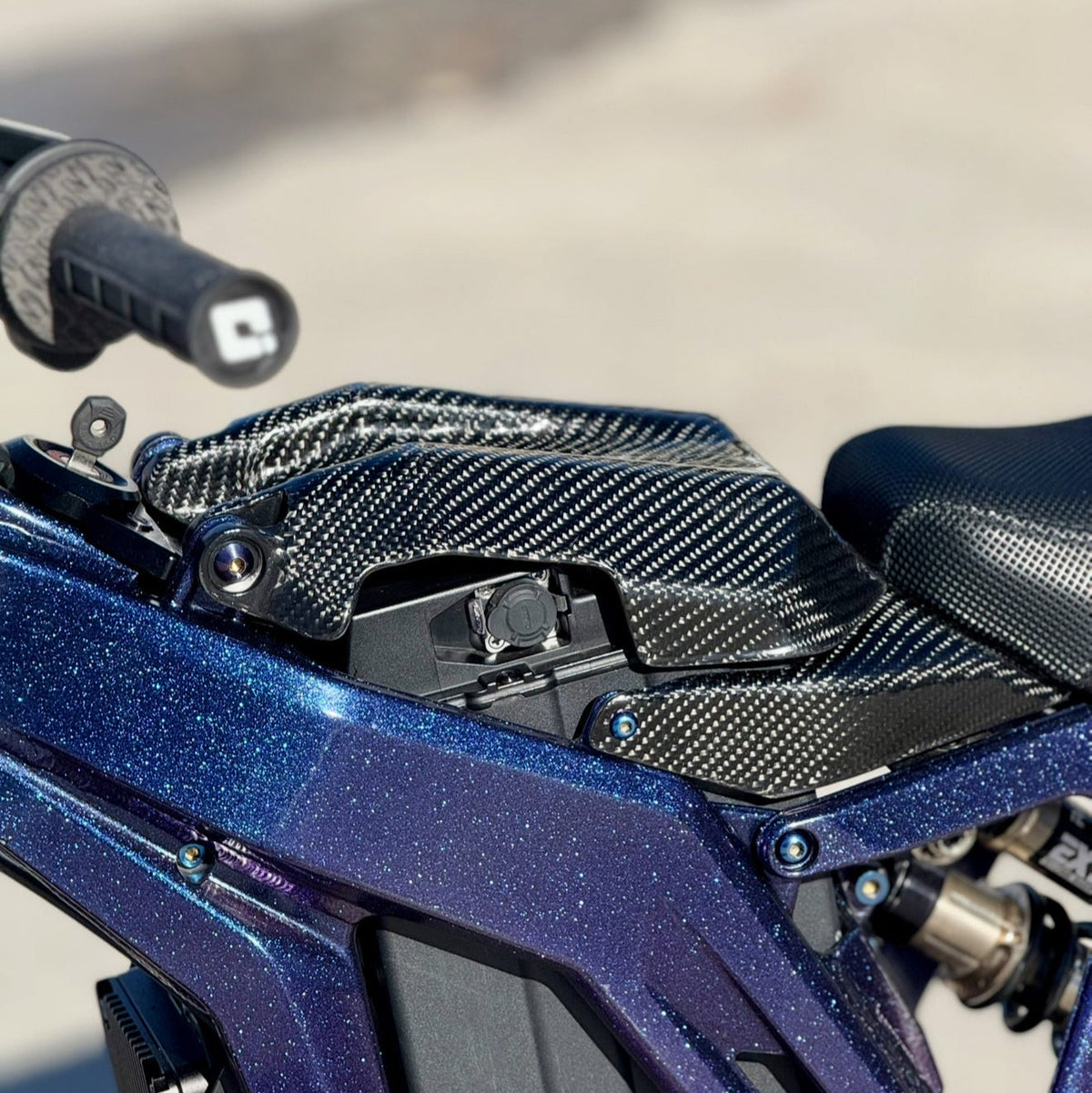 E-Ride Pro Carbon Fiber Battery Lid Modded Moto Co