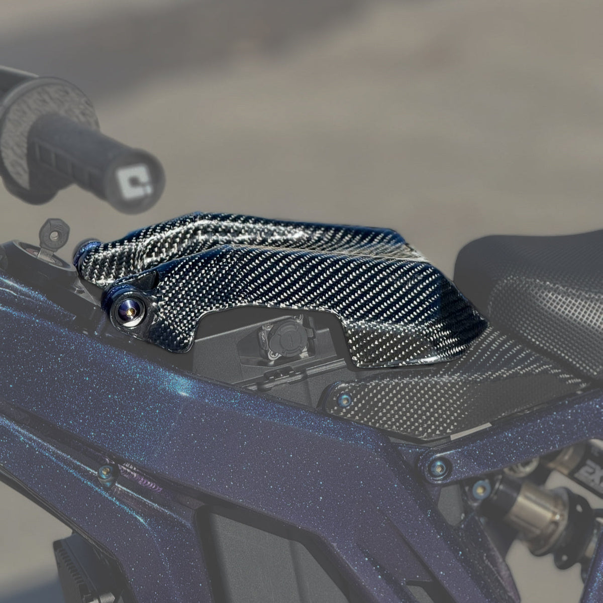 E-Ride Pro Carbon Fiber Battery Lid Modded Moto Co