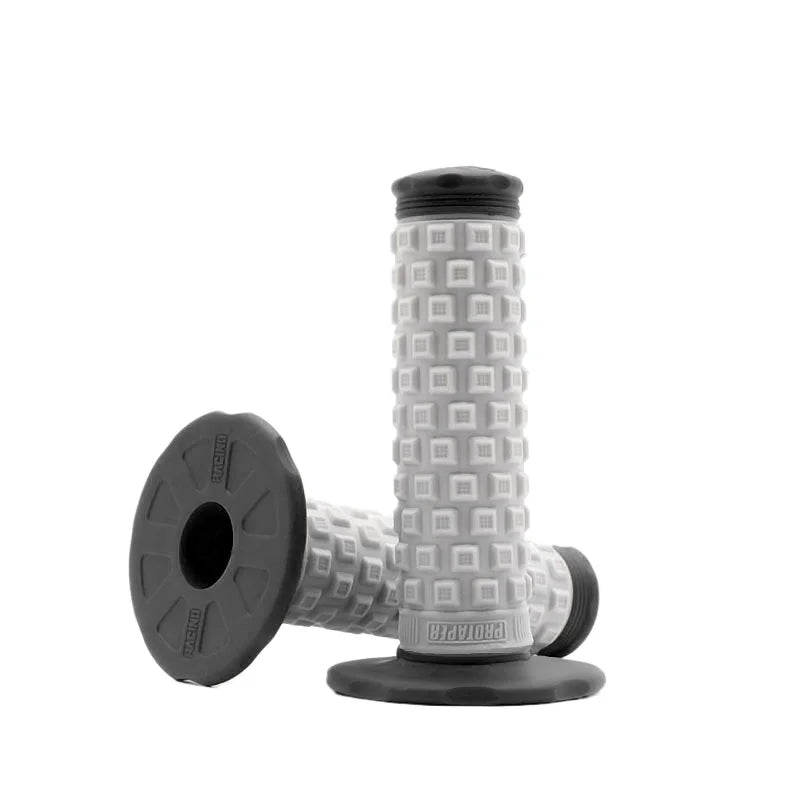 7/8" (22mm) Motorcycle Handlebar Grips – Soft Rubber Pillow Top Dirt Bike Grips for MX, Motocross, Enduro & Off-Road Motorcycles Emoto Supply
