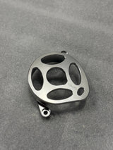 Surron Ultra Bee Metal Motor Cover | CNC Upgrade Replacement (Black & Chrome) Forged Racing