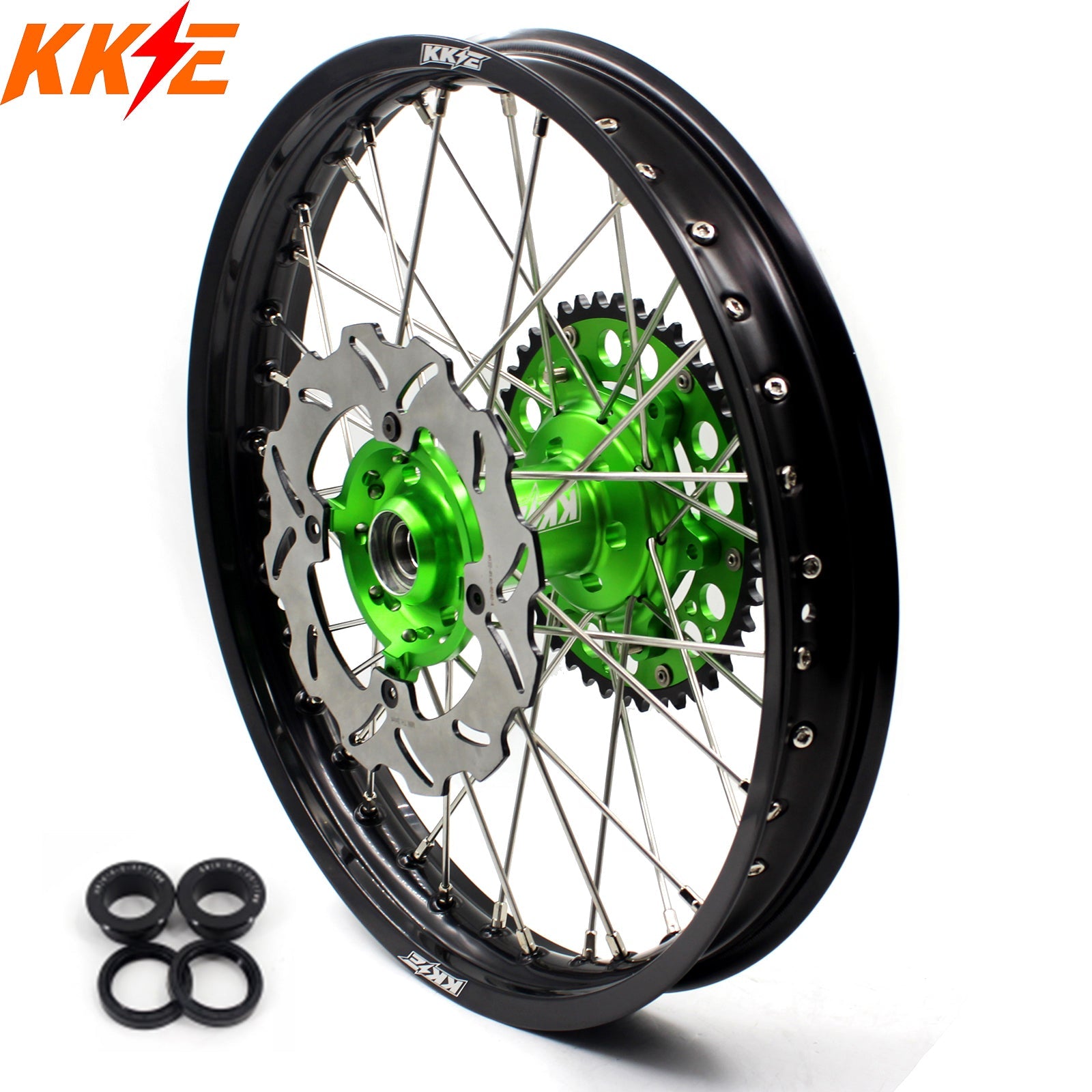 KKE 19×2.15 For KAWASAKI KX125 KX250 KX250F KX450F Rear Spoke Wheels Rims KKE Racing