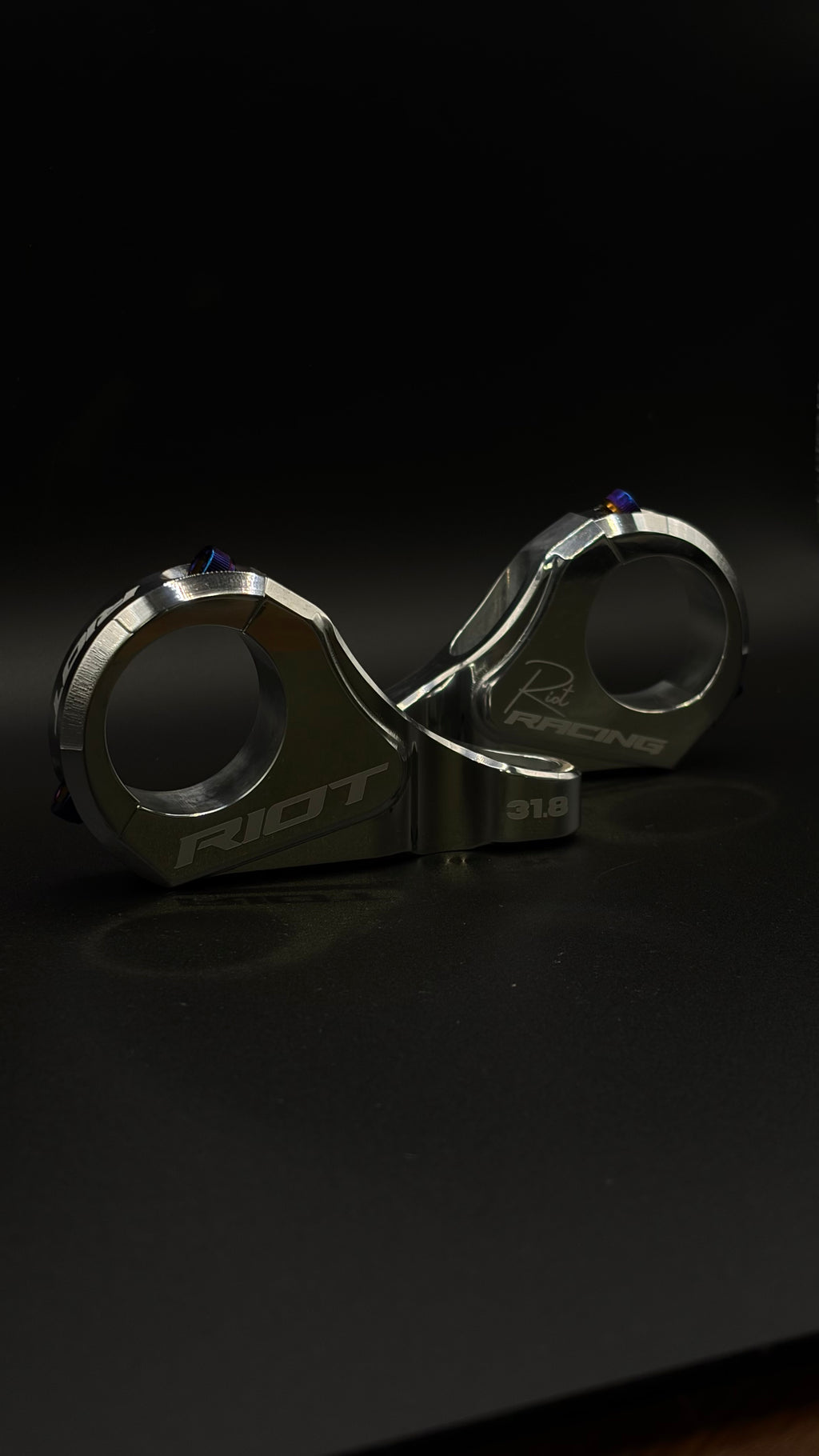 Riot MKIII Direct Mount Stem — 31.8mm, fits Surron LBX, Talaria, and E-Ride Pro — Riot Racing