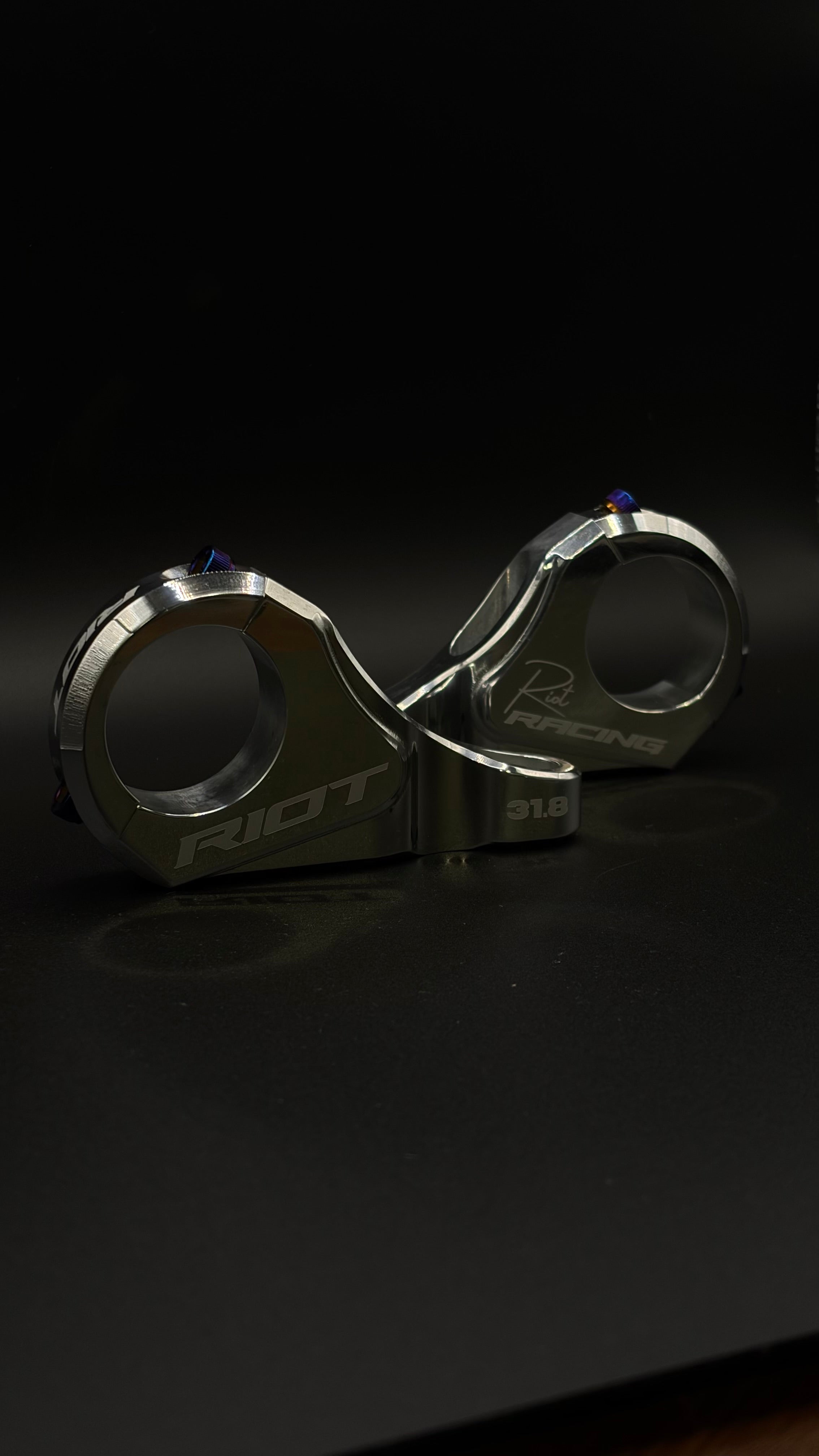 Riot MKIII Direct Mount Stem — 31.8mm, fits Surron LBX, Talaria, and E-Ride Pro — Riot Racing