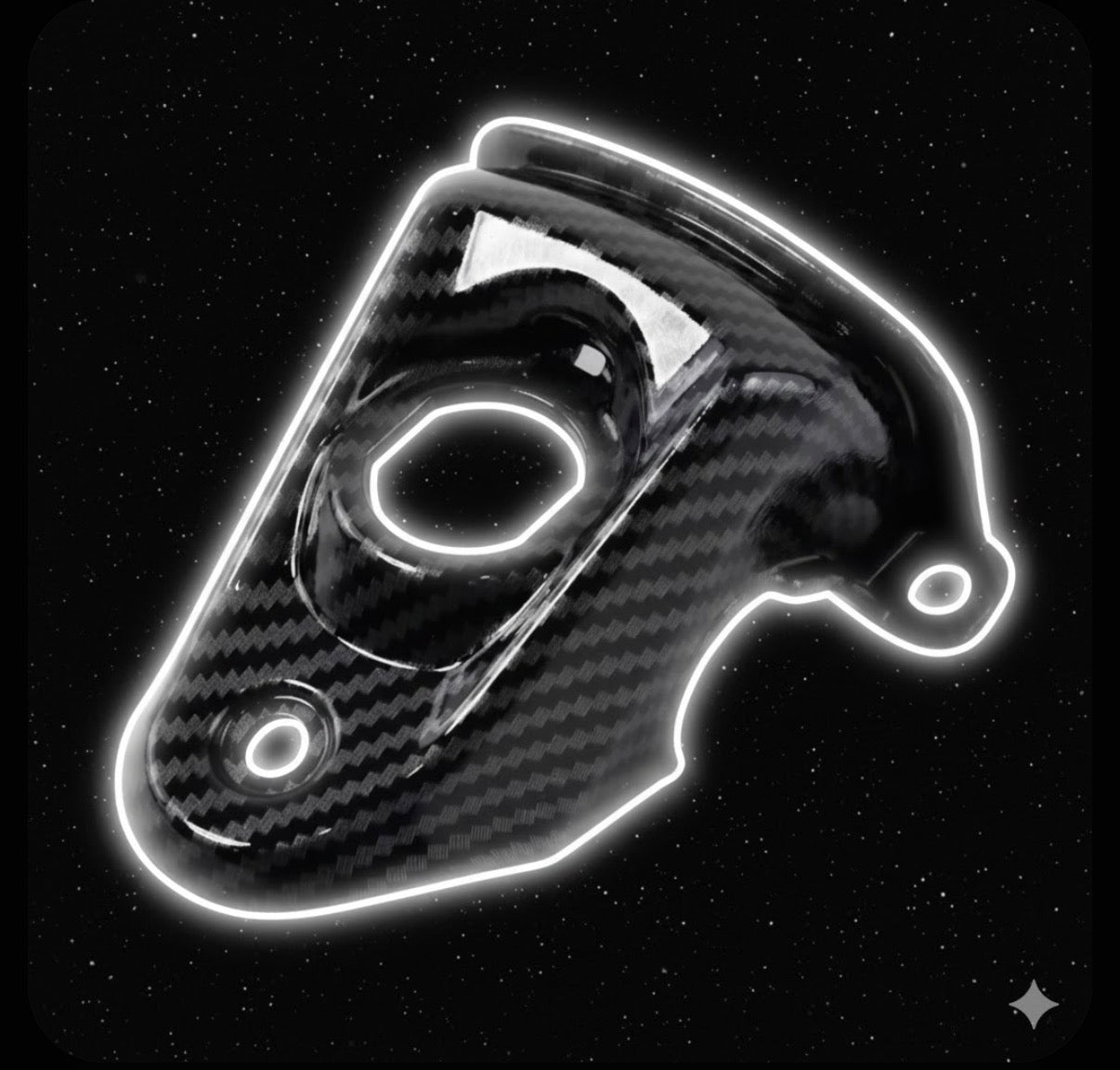 Ultra Bee Carbon Fiber Style Ignition Cover Luxury Moto