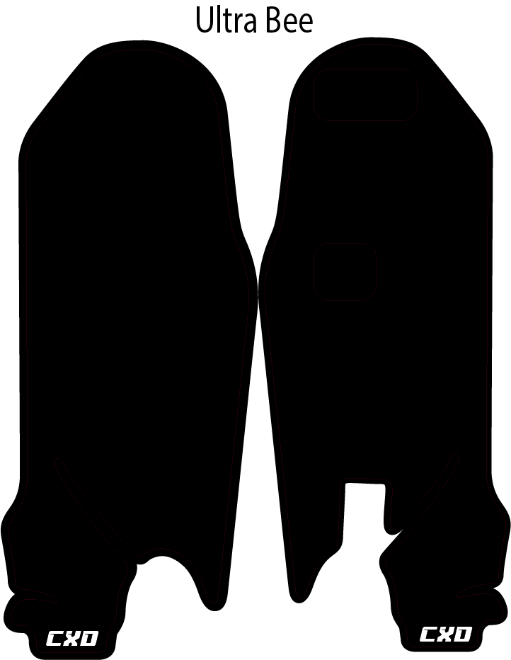 Ultrabee Forkgaurd Decals - Riot Racing