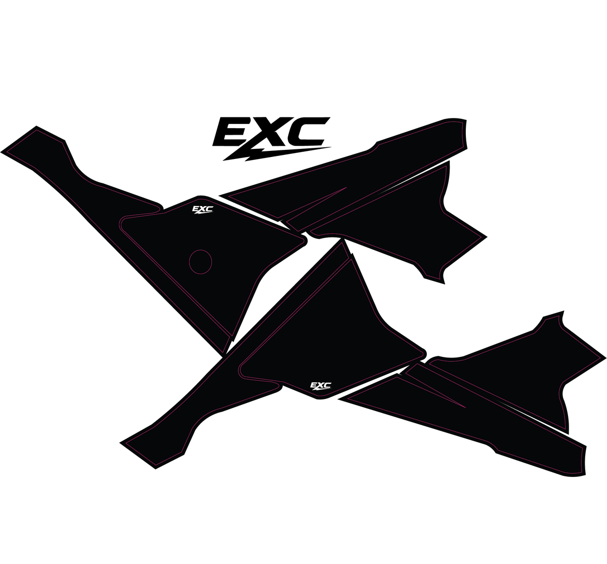 EXC Full Yozma Graphics Kit - Riot Racing