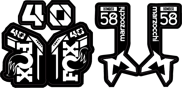 Fox 40/ Bomber 58 Decal - Riot Racing
