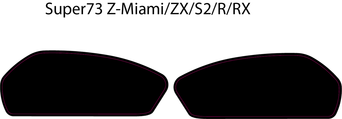Super 73 battery decal (Comes with both sides) - Riot Racing