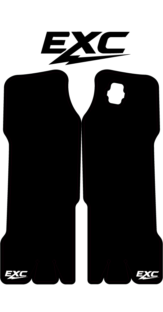 EXC Fork Gaurd Decals - Riot Racing