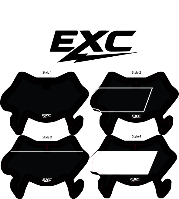 EXC Ultrabee Plate Decal - Riot Racing