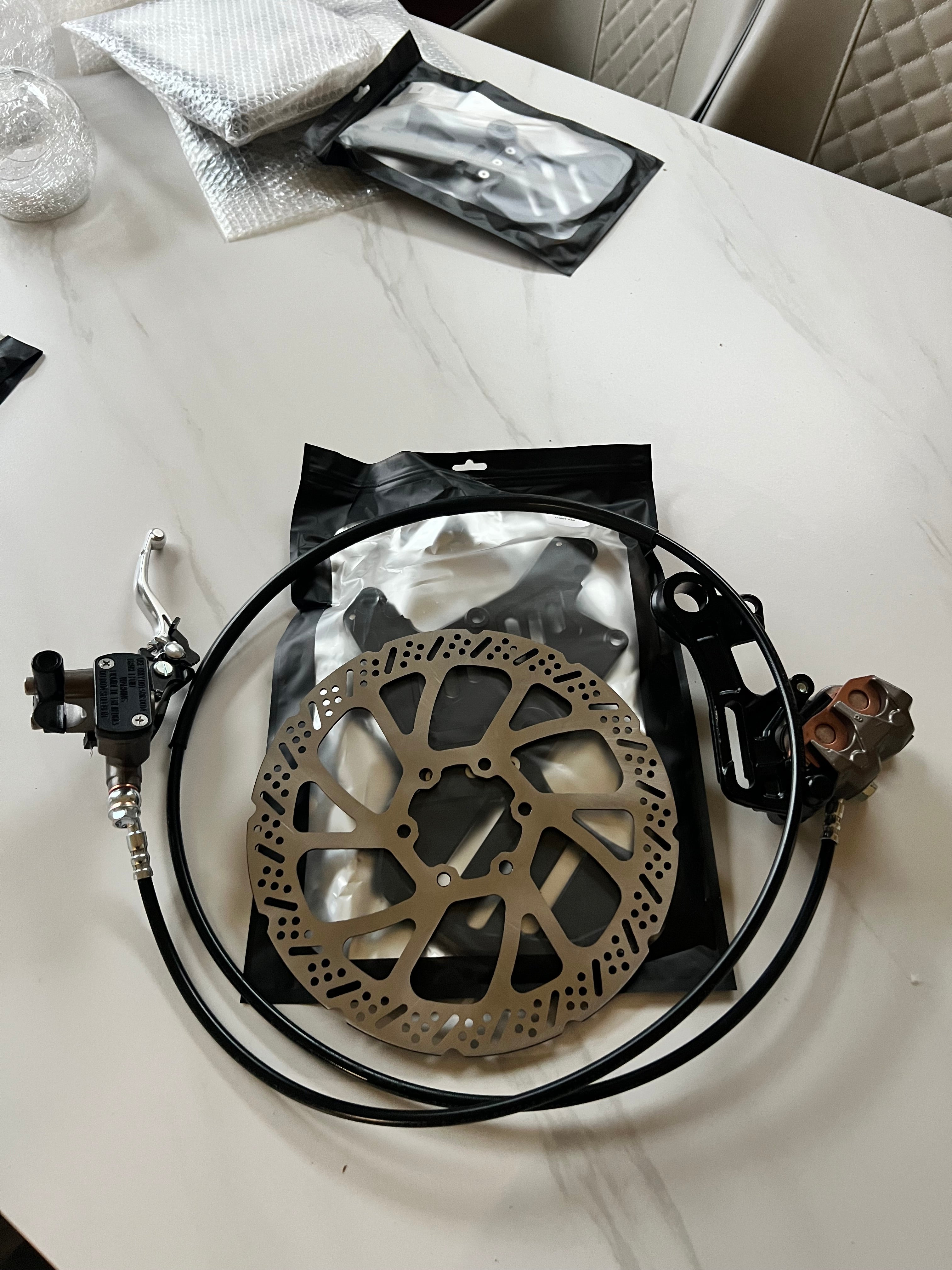 Talaria XXX/MX3/MX4 Rear Moto Brake Kit — Single Caliper Emoto Flux