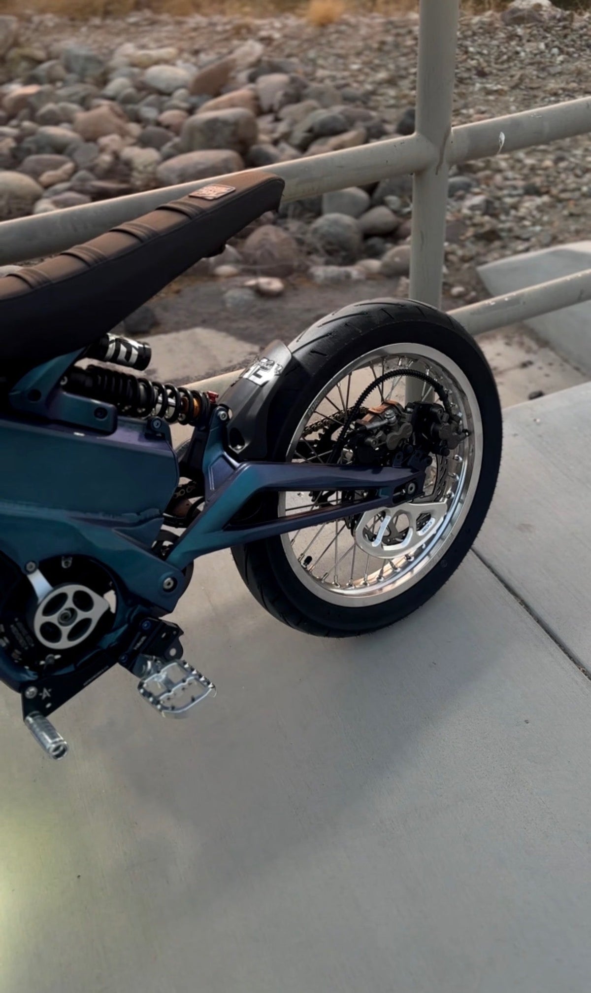 Talaria XXX / MX4, MX3, Sting - Supermoto Wheelset (Thick/Wide) - Chrome Silver Forged Racing