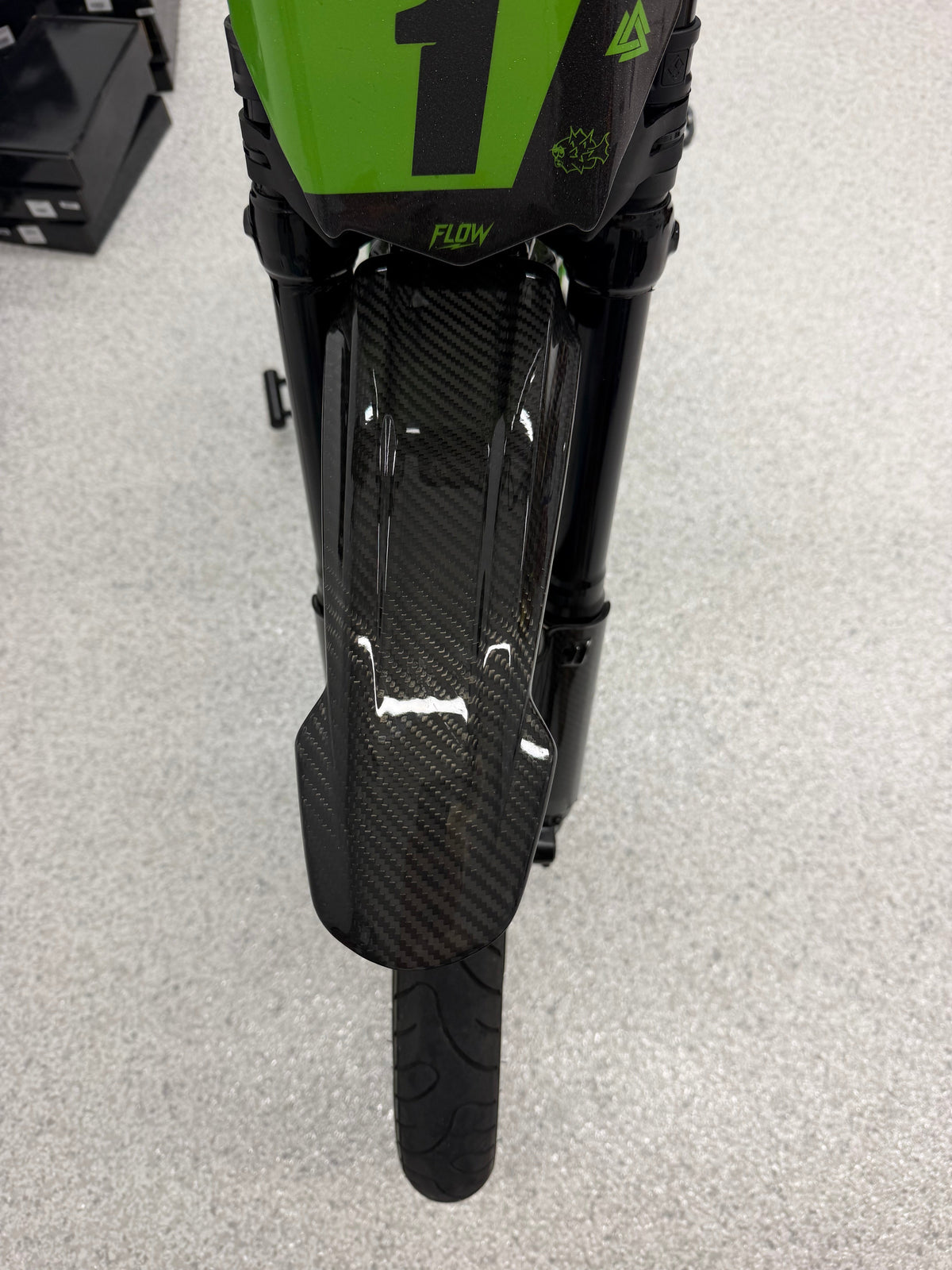 LBX Front Fender — Carbon Fiber Ghost Carbon