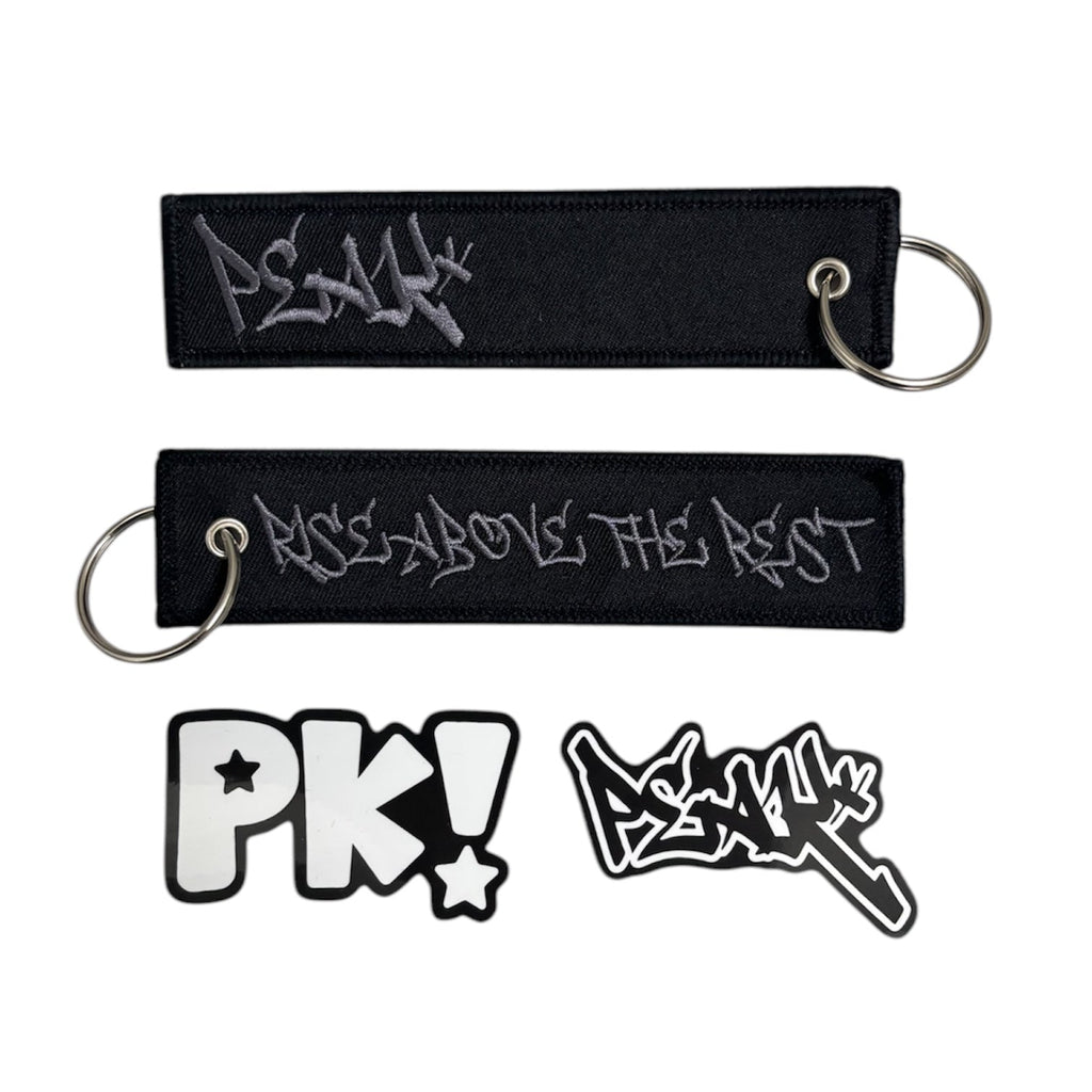 Exclusive Keychain & Sticker pack Peak