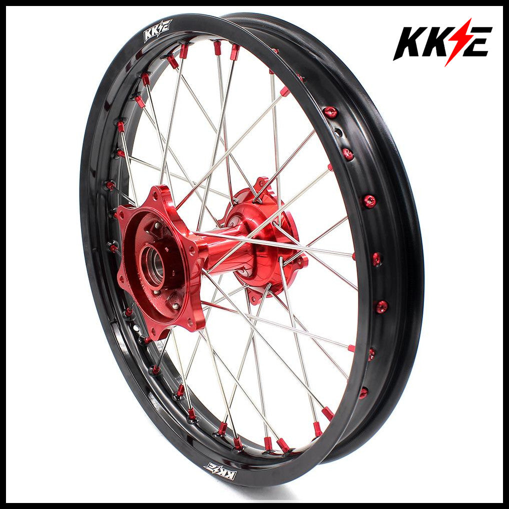 KKE 2.15*19 Casting Rear Wheel Rim fit HONDA CRF250R 04-13 CRF450R 02-12 Red Nipple KKE Racing