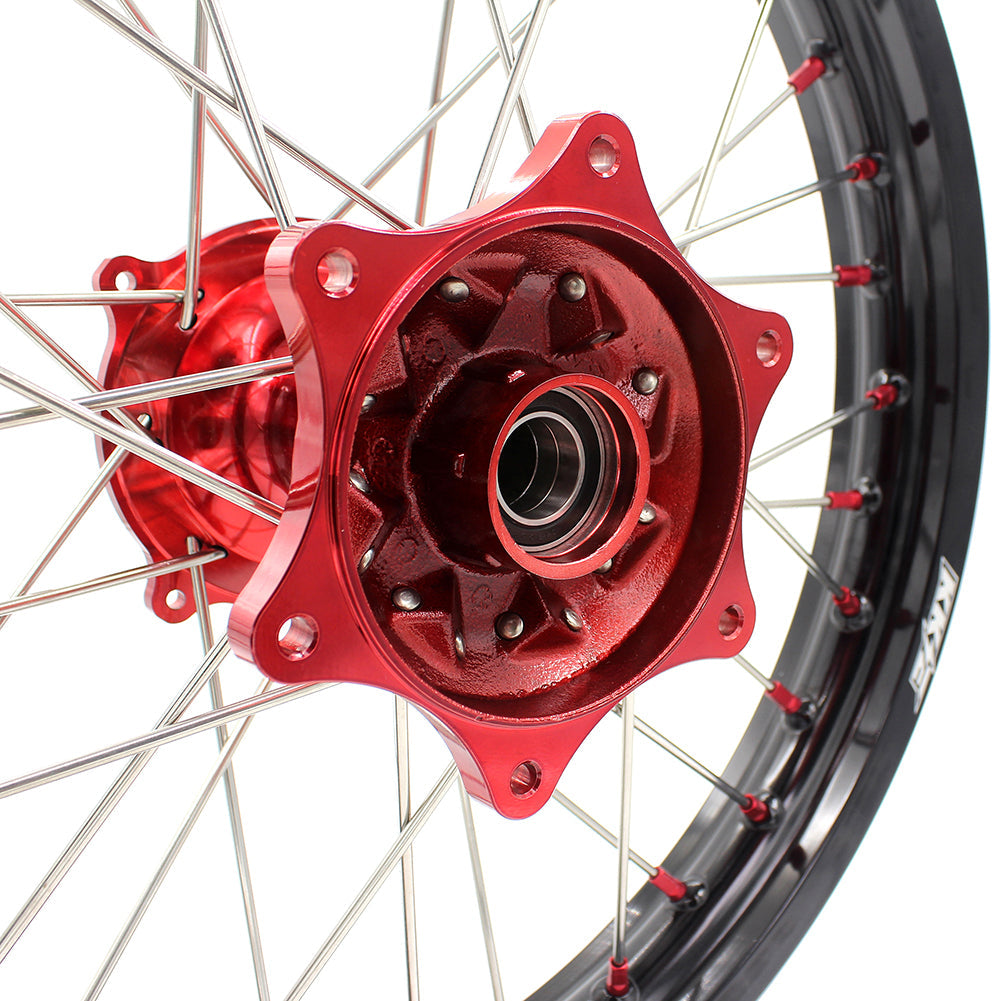 KKE 2.15*19 Casting Rear Wheel Rim fit HONDA CRF250R 04-13 CRF450R 02-12 Red Nipple KKE Racing