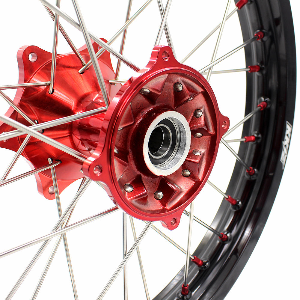 KKE 2.15*19 Casting Rear Wheel Rim fit HONDA CRF250R 04-13 CRF450R 02-12 Red Nipple KKE Racing