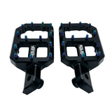 Upgraded CNC Pegs — Black , Chrome with Silver or Jet Blue Spikes Soleil Supplies
