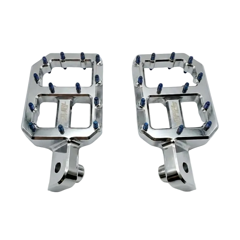 Upgraded CNC Pegs — Black , Chrome with Silver or Jet Blue Spikes Soleil Supplies
