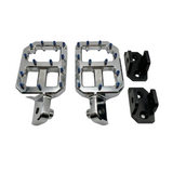 Upgraded CNC Pegs — Black , Chrome with Silver or Jet Blue Spikes Soleil Supplies