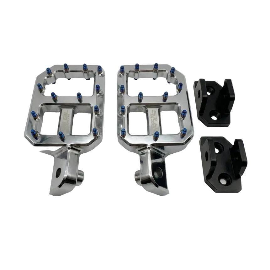 Upgraded CNC Pegs — Black , Chrome with Silver or Jet Blue Spikes Soleil Supplies