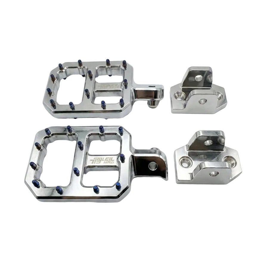 Upgraded CNC Pegs — Black , Chrome with Silver or Jet Blue Spikes Soleil Supplies