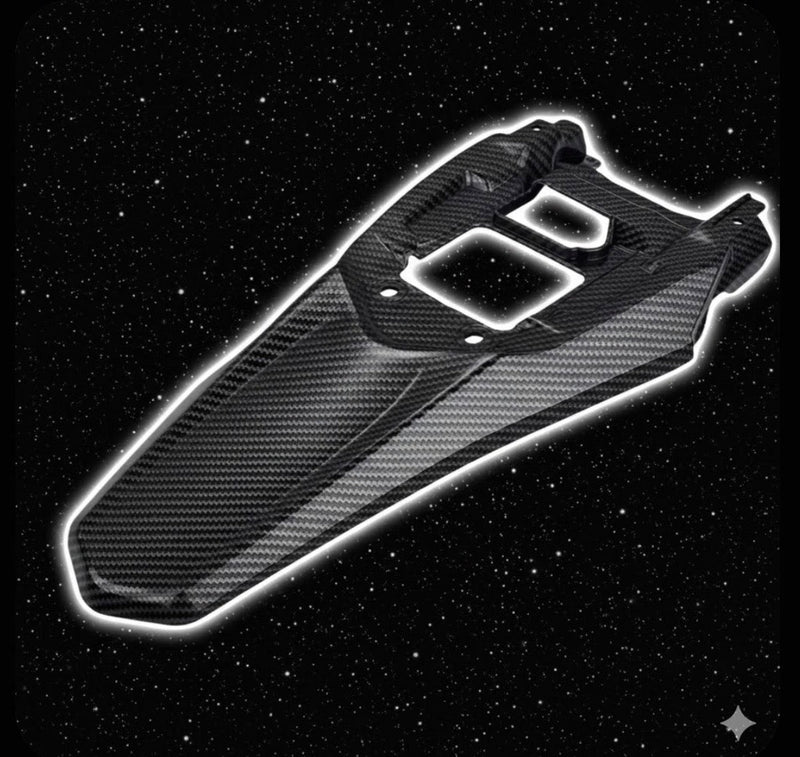 Ultra Bee Carbon Fiber Style Back Fender Luxury Moto