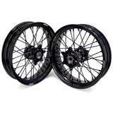 KKE 3.5*17'' & 4.25*17'' Supermoto Wheels Rims Fit STARK VARG MX EX Electric Dirt Bike All Black KKE Racing