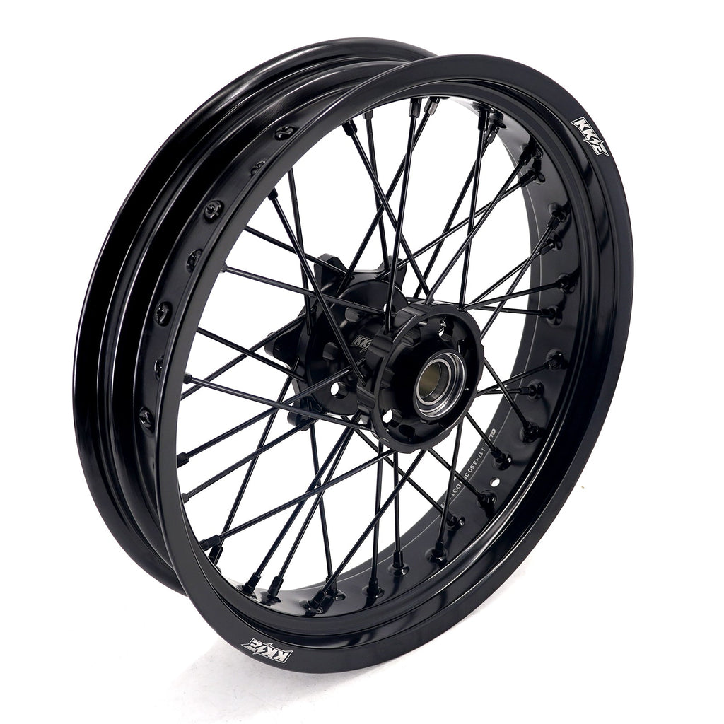 KKE 3.5*17'' & 4.25*17'' Supermoto Wheels Rims Fit STARK VARG MX EX Electric Dirt Bike All Black KKE Racing