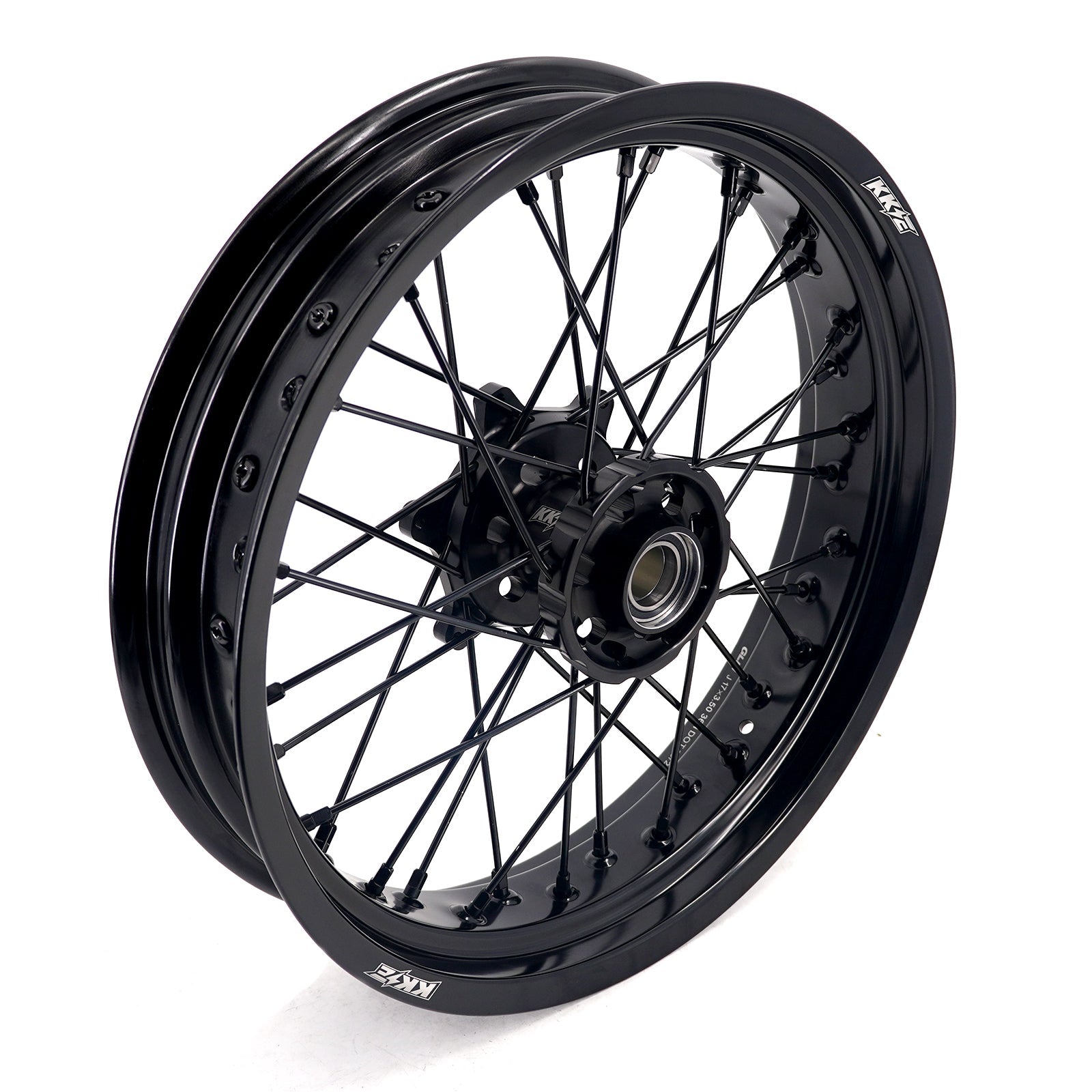 KKE 3.5*17'' & 4.25*17'' Supermoto Wheels Rims Fit STARK VARG MX EX Electric Dirt Bike All Black KKE Racing
