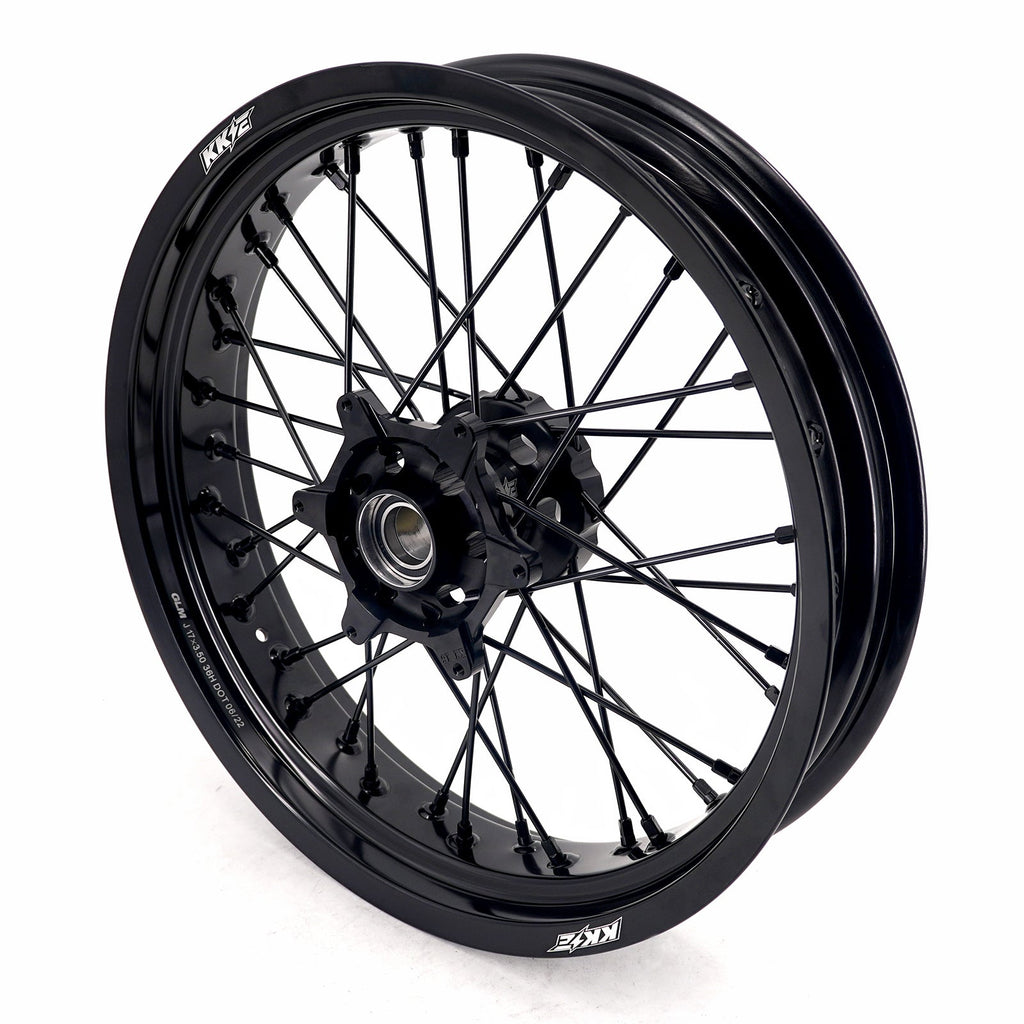 KKE 3.5*17'' & 4.25*17'' Supermoto Wheels Rims Fit STARK VARG MX EX Electric Dirt Bike All Black KKE Racing