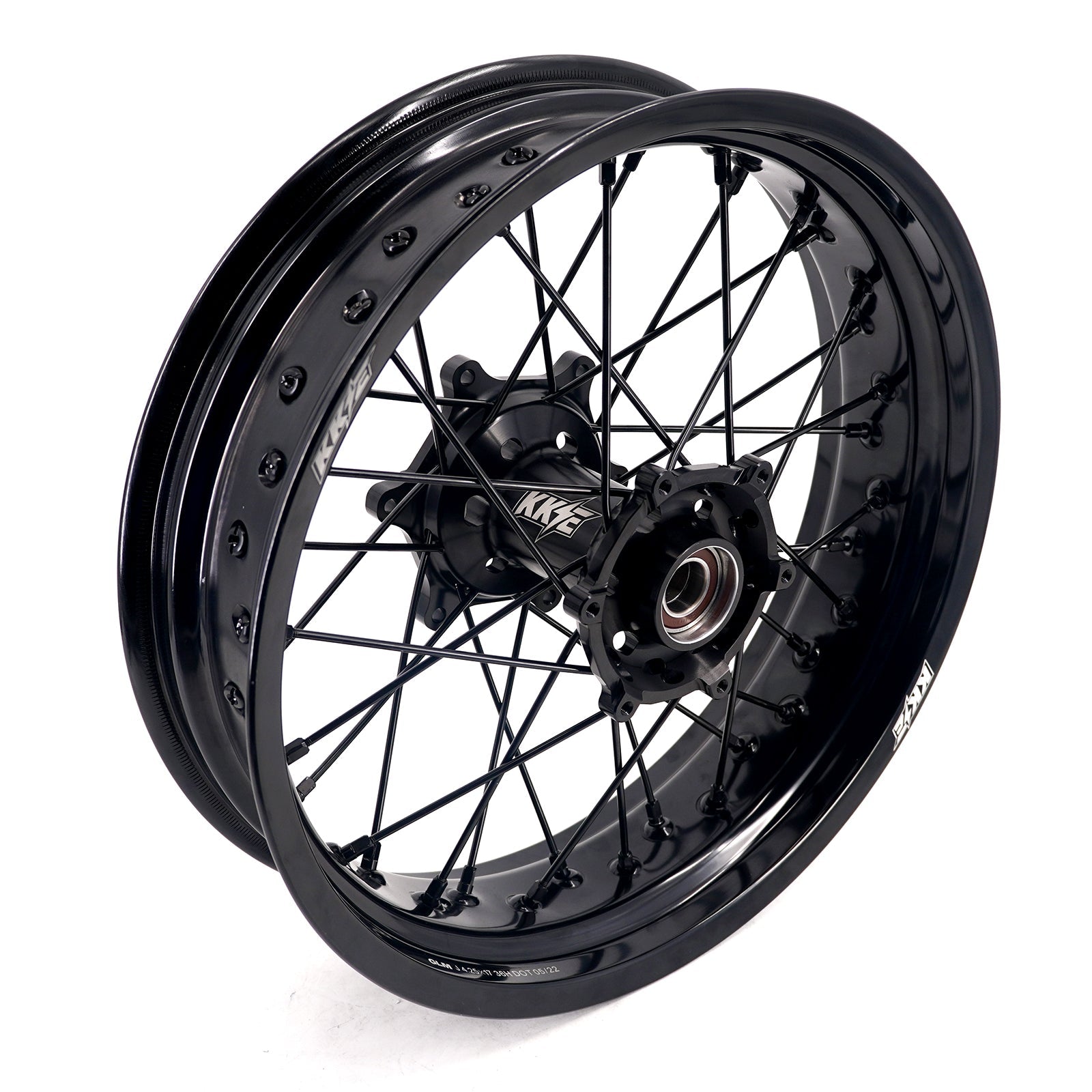 KKE 3.5*17'' & 4.25*17'' Supermoto Wheels Rims Fit STARK VARG MX EX Electric Dirt Bike All Black KKE Racing