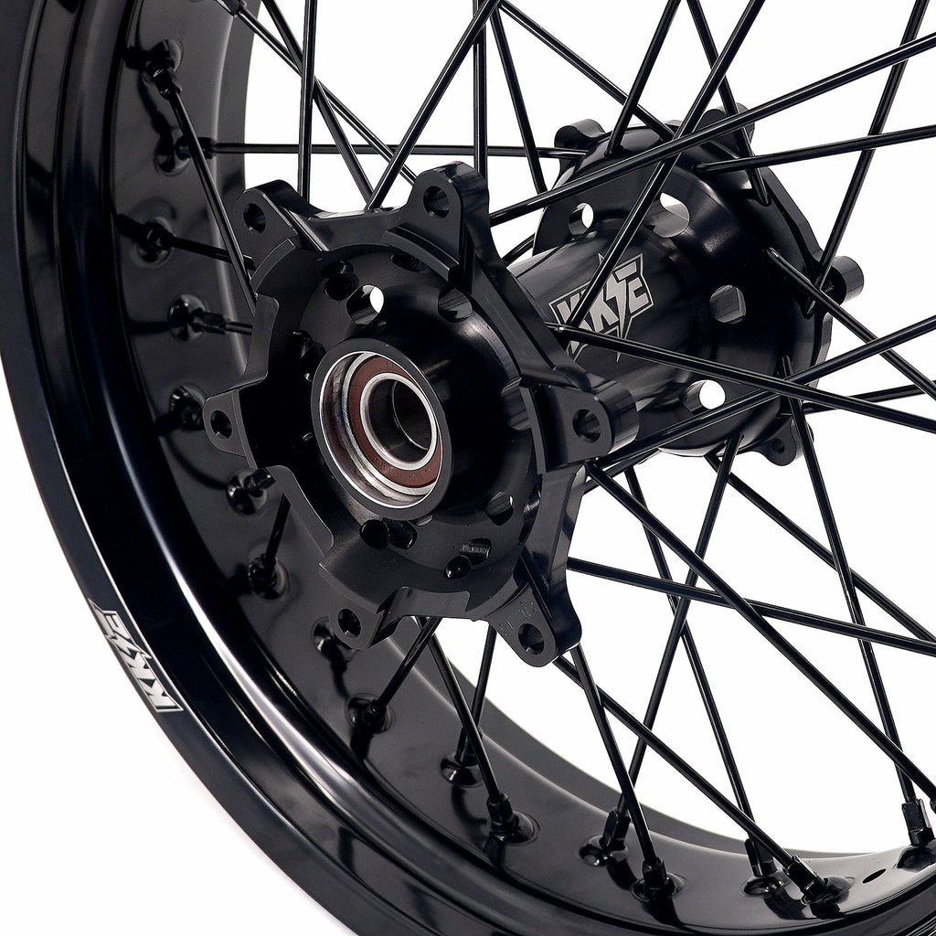 KKE 3.5*17'' & 4.25*17'' Supermoto Wheels Rims Fit STARK VARG MX EX Electric Dirt Bike All Black KKE Racing