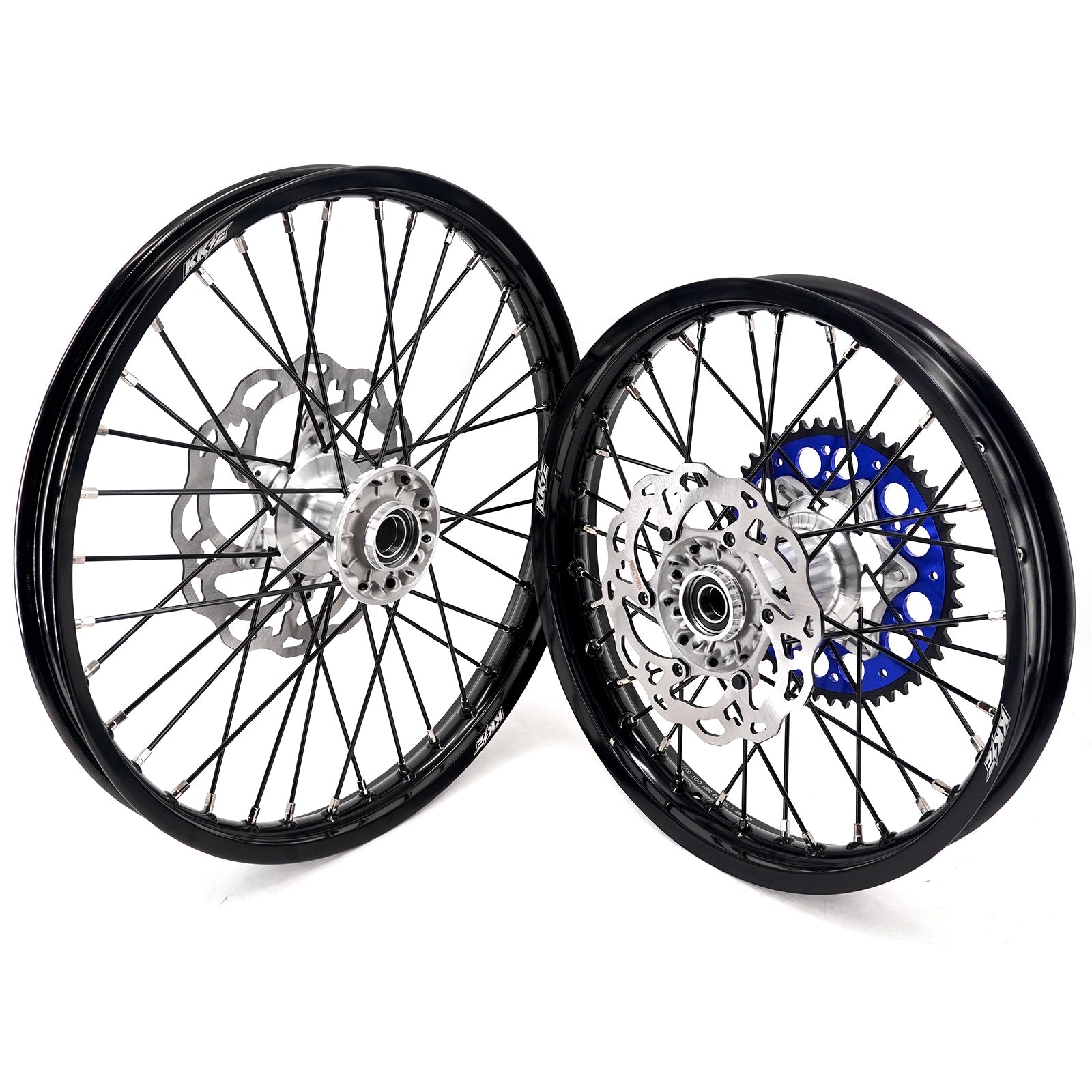 KKE 21/18 New Generation Cast Hub Billet Wheels Fit For KTM EXC XC-W XCF-W EXC-F 2003-2025 Black Spokes KKE Racing