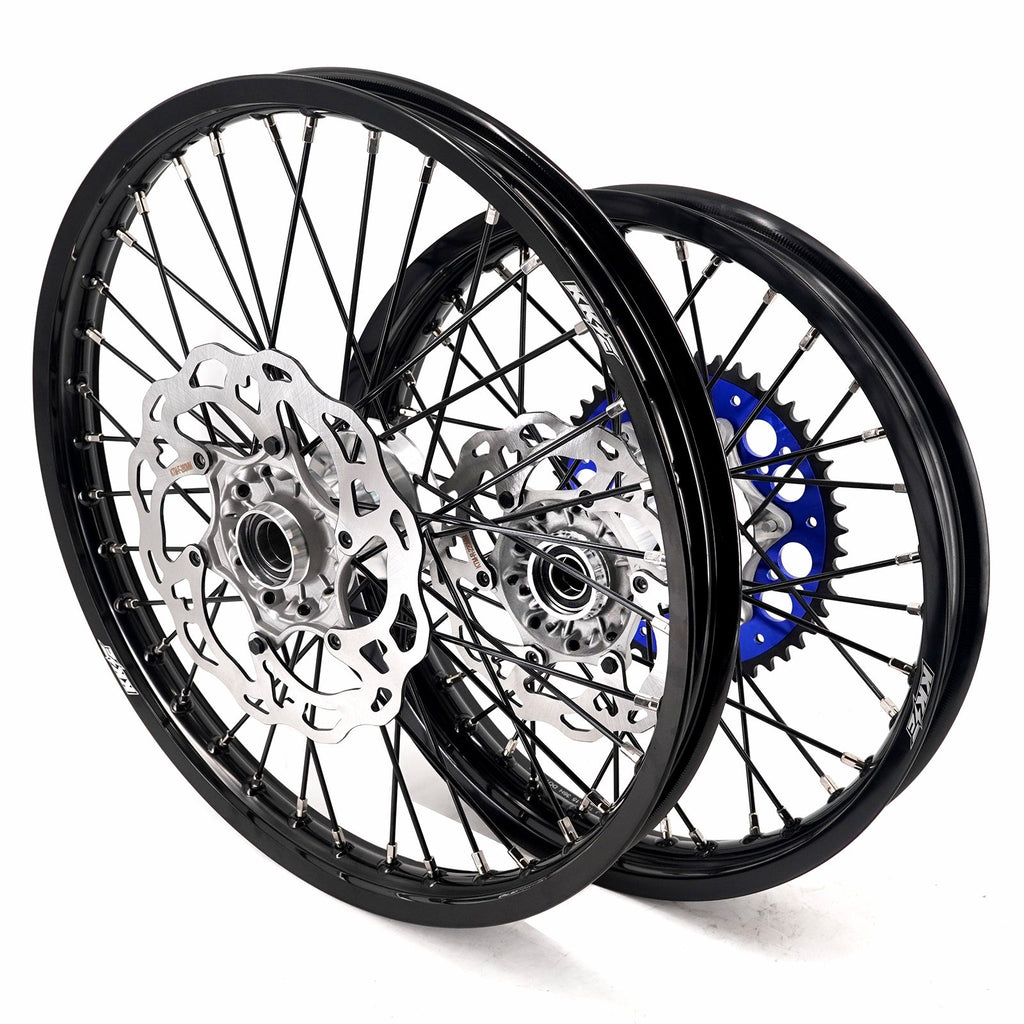 KKE 21/18 New Generation Cast Hub Billet Wheels Fit For KTM EXC XC-W XCF-W EXC-F 2003-2025 Black Spokes KKE Racing