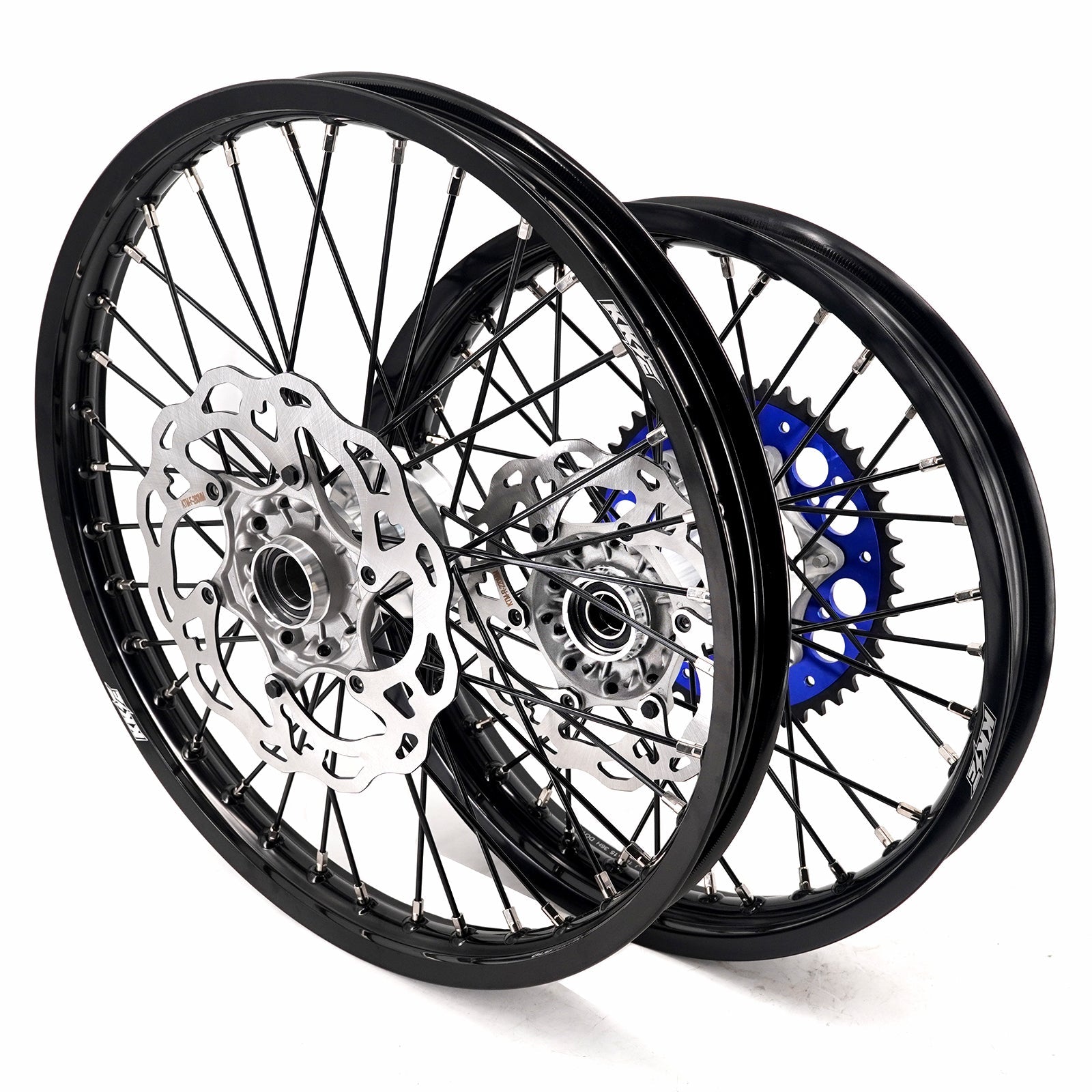 KKE 21/18 New Generation Cast Hub Billet Wheels Fit For KTM EXC XC-W XCF-W EXC-F 2003-2025 Black Spokes KKE Racing