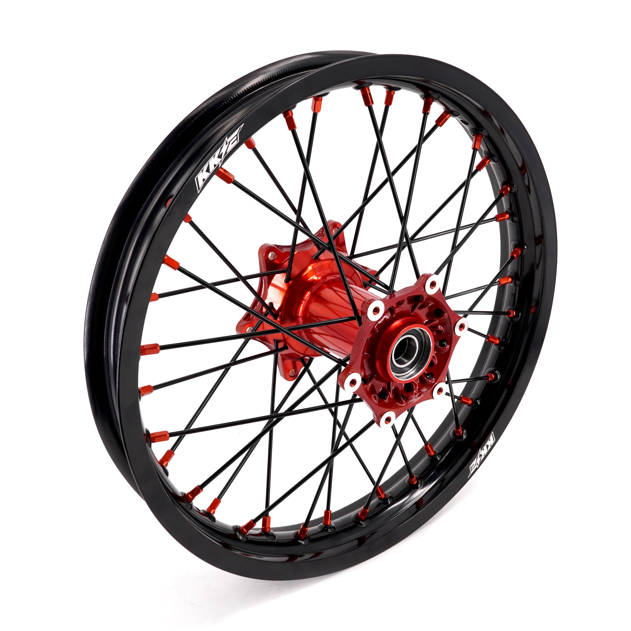 KKE 21" 18" Cast Enduro Wheels For KTM EXC EXC-F EXC-E 2003-2025 Black Spokes KKE Racing