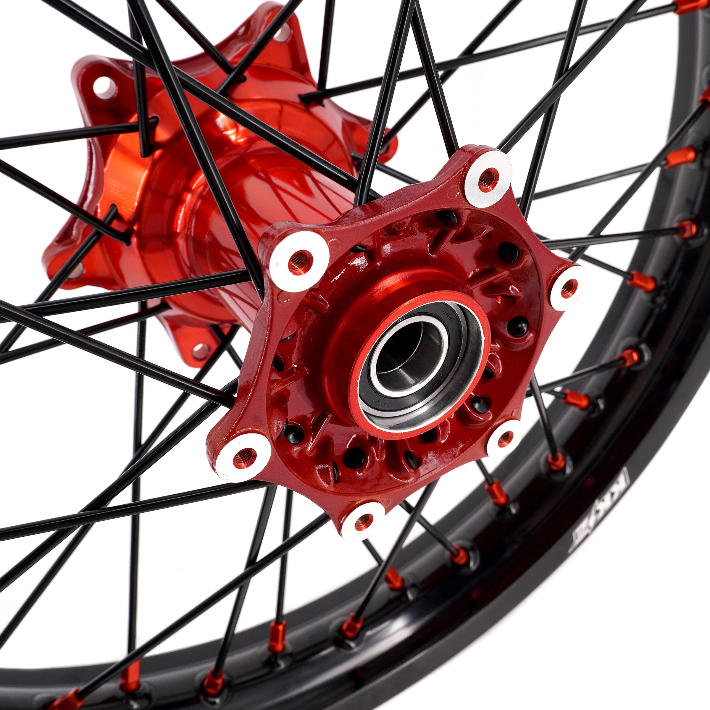KKE 21" 18" Cast Enduro Wheels For KTM EXC EXC-F EXC-E 2003-2025 Black Spokes KKE Racing
