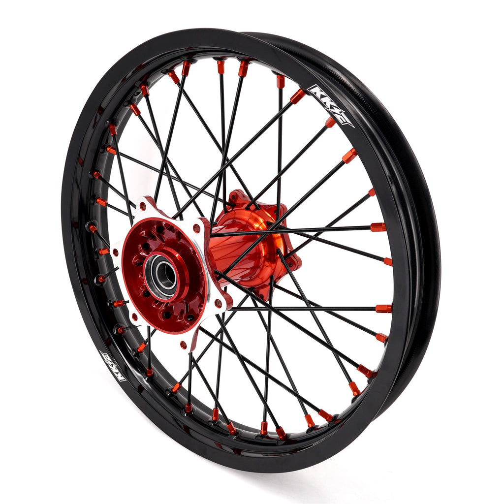 KKE 21" 18" Cast Enduro Wheels For KTM EXC EXC-F EXC-E 2003-2025 Black Spokes KKE Racing