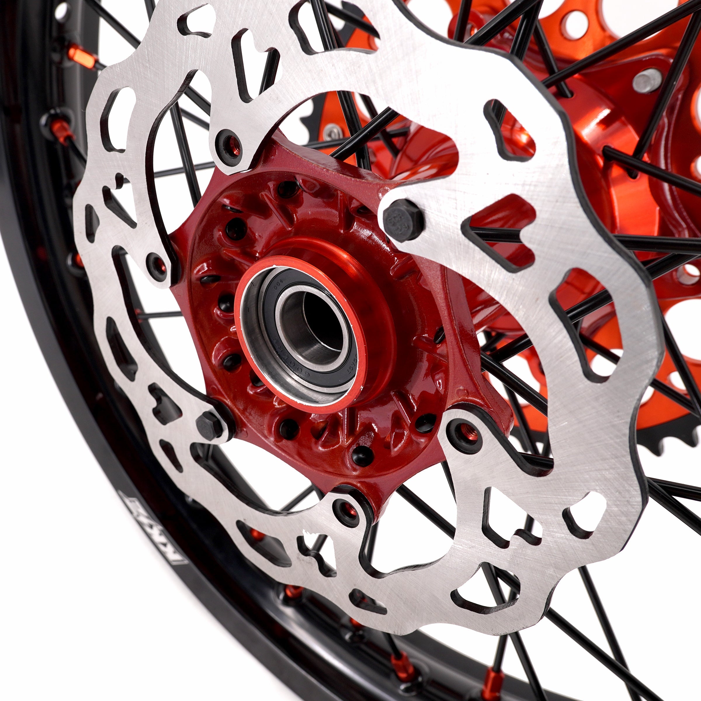 KKE 21" 18" Cast Enduro Wheels For KTM EXC EXC-F EXC-E 2003-2025 Black Spokes KKE Racing